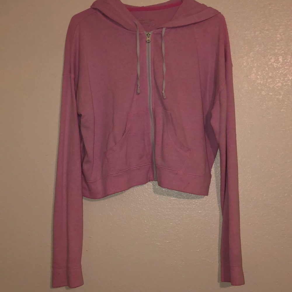 Crop top pink sweater